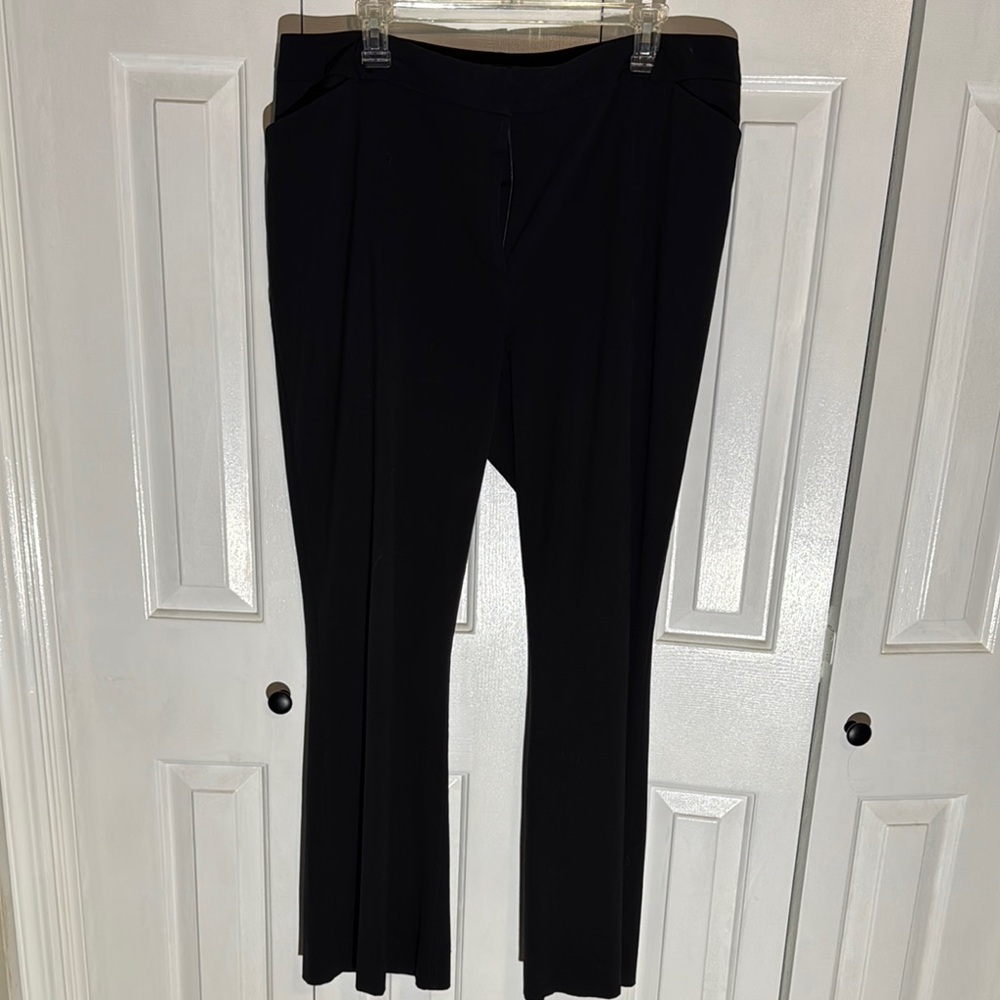 Black Straight Leg Trousers for Business Casual